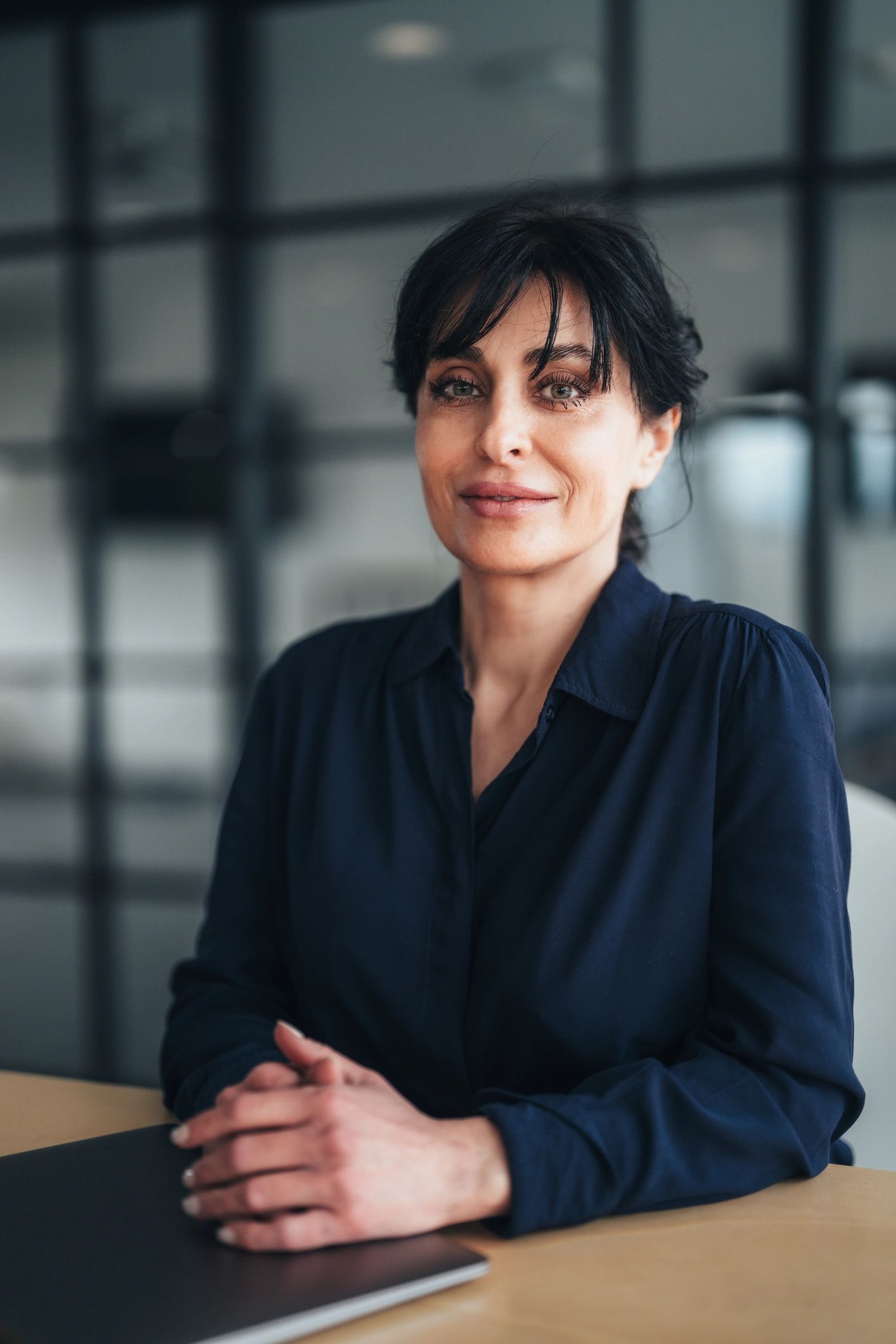 Professional portrait of female consultant